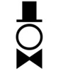 Das Logo von ® MrTom stellt einen stilistischen Zauberer dar, bestehend aus Zylinder, Kopf und Fliege. In den Formen verstecken sich zudem die Buchstaben TOM